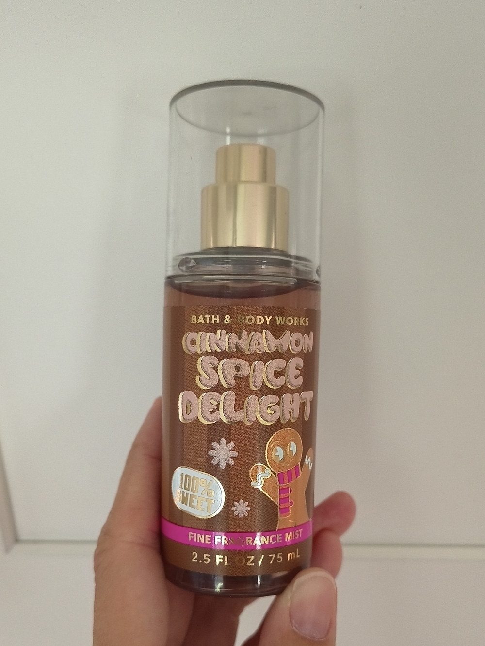 Bath & Body Works Cinnamon Spice Delight Fragrance Mist - Brown & Gold